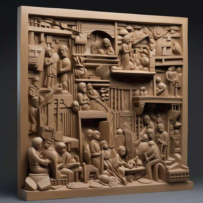 نموذج ثلاثي الأبعاد لآلة CNC 3D Art 